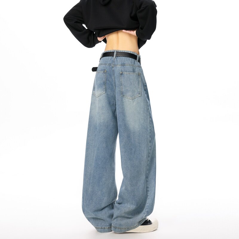 1506-1/KN311/P46秋冬新款男士牛仔裤宽松直筒阔腿裤拖地裤，男装牛仔裤，星座1506-1