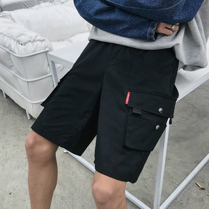 夏天休闲宽松潮大裤衩五分裤男士工装短裤QL001/(）图片
