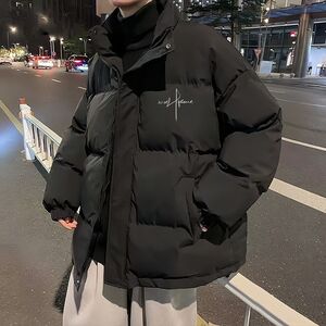 1506/QY2990/P63美式高街复古潮流棉服男冬季加厚立领棉衣外套1图片