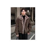 1506/M82371/P126加厚棉服男女宽松解构磨毛高级感毛领外套2，男装棉衣，星座1506-1