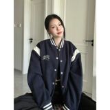 1506-1/J6681/P59高级感学院风棒球服外套女潮牌休闲夹克棒球服，男装夹克，星座1506-1