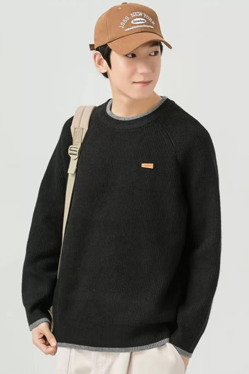 1506/M50021/P52假两件毛衣男冬季宽松大码胖子内搭针织衫3,男装针织衫/毛衣,星座1506-1