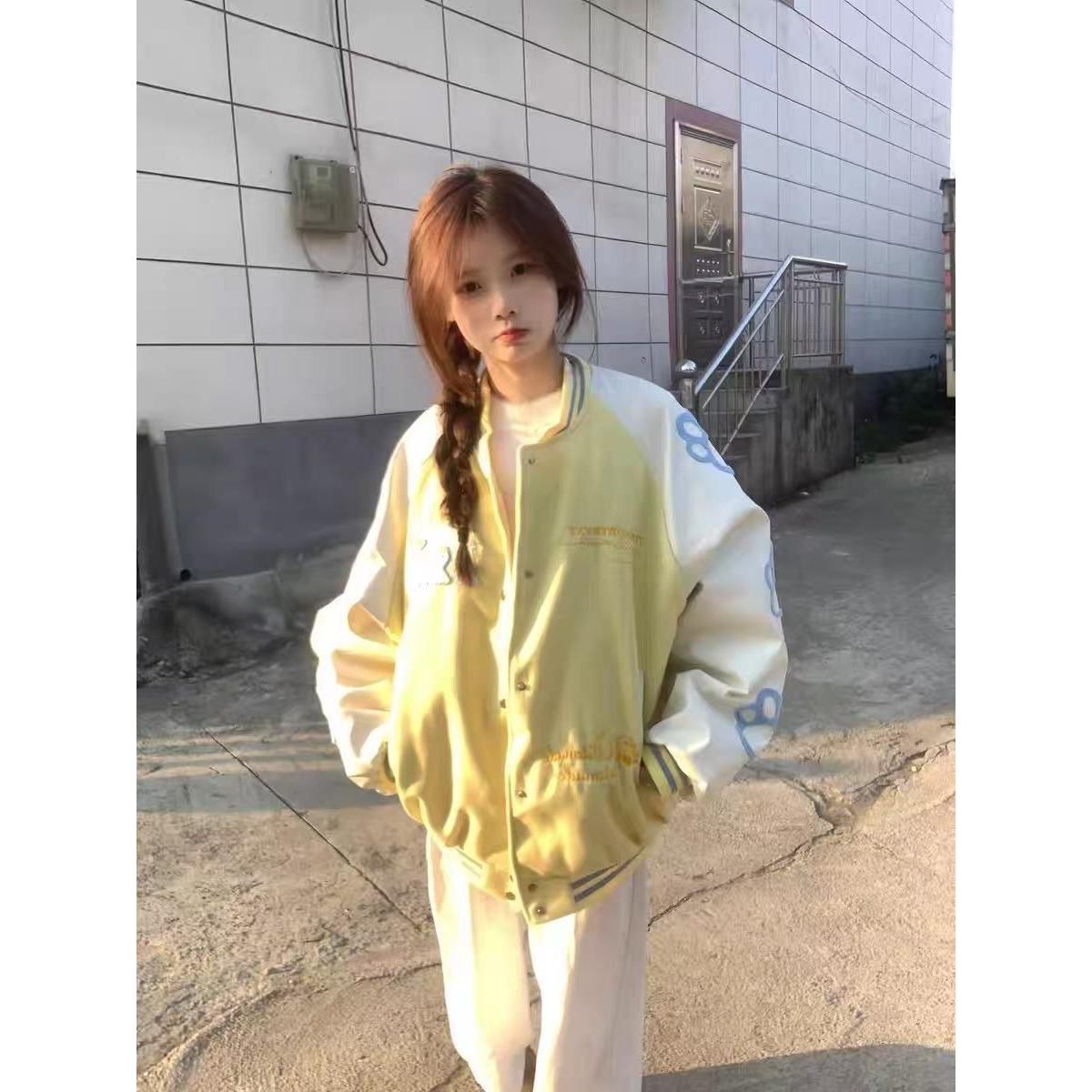 1506-1/JJK0161/P73棒球服撞色上衣百搭春秋季学院风男,女装职业装,星座1506-1