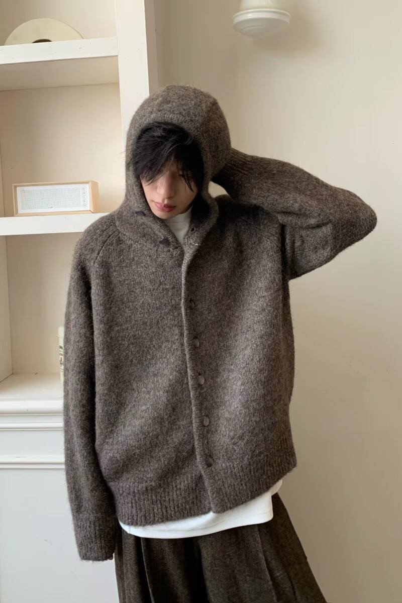 1506/M31921/P59欧货时尚连帽设计感灰色长袖针织毛衣女2,男装针织衫/毛衣,星座1506-1