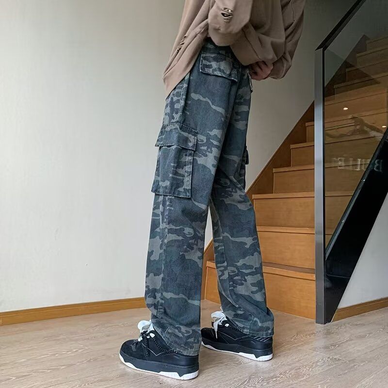 1506-1/K5061/P50秋冬直筒高腰休闲工装阔腿裤子ins潮，男装工装外套，星座1506-1