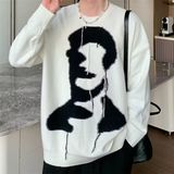 1506/MX0391/P48男女款宽松冬季港风慵懒打底衫线衣上衣1，男装T恤，星座1506-1