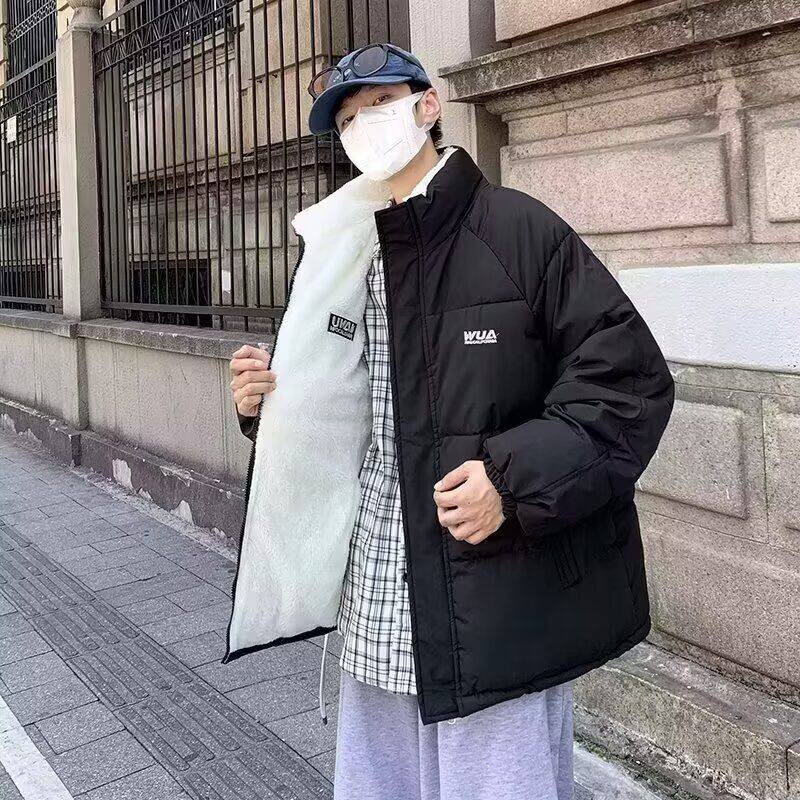 1506/M2121/P72冬季加绒加厚面包服新款潮流简约棉衣外套2，男装棉衣，星座1506-1