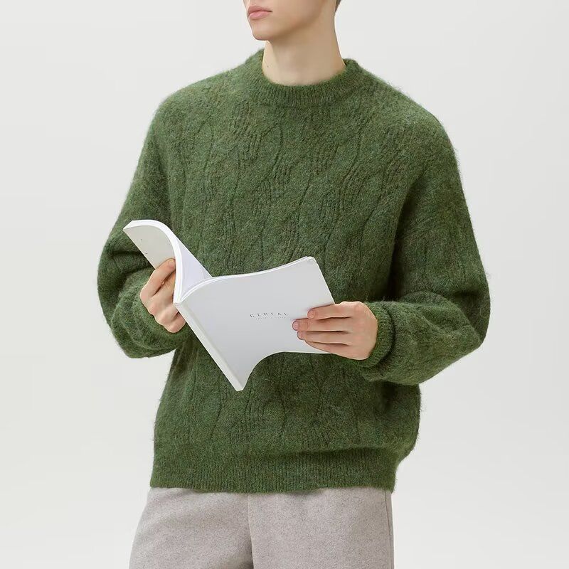 1506/MM51411/P59秋冬新款美式复古休闲V领针织衫男纯色外套2，男装针织衫/毛衣，星座1506-1