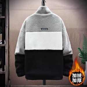 1506/MYGM0111/P49男士夹克秋冬季加绒加厚款保暖摇粒绒服2图片