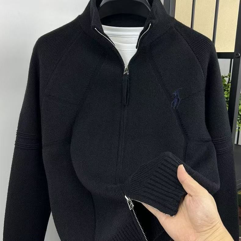 1506-1/MYM13711/P72秋冬韩系双拉链针织外套男，女装短外套，星座1506-1