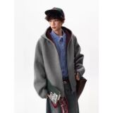 1506-1/WW2291/P54春秋高质量潮流重磅boxy版型开衫外套潮，女装短外套，星座1506-1