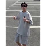 1506-1/TTZ011/P69短袖t恤短裤套装男生夏季，男装牛仔裤，星座1506-1