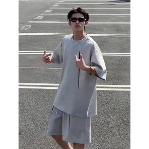 1506-1/TTZ011/P69短袖t恤短裤套装男生夏季图片
