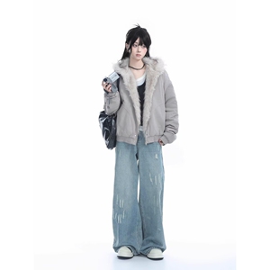 1506/Q86130/P90棉服棉衣男生面包服座山雕潮牌帅气外套潮图片