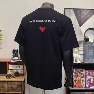 1506-1/TC18801/P30夏季重磅爱心短袖T恤青年男图片