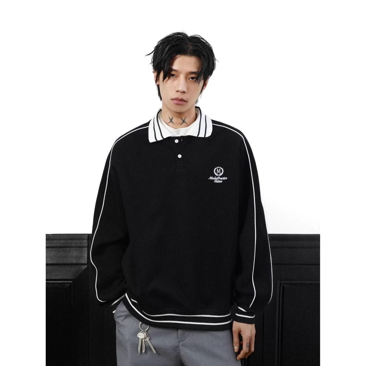 1506-1/JY2871/P49帛跃日系复古条纹棒球服,女装职业装,星座1506-1