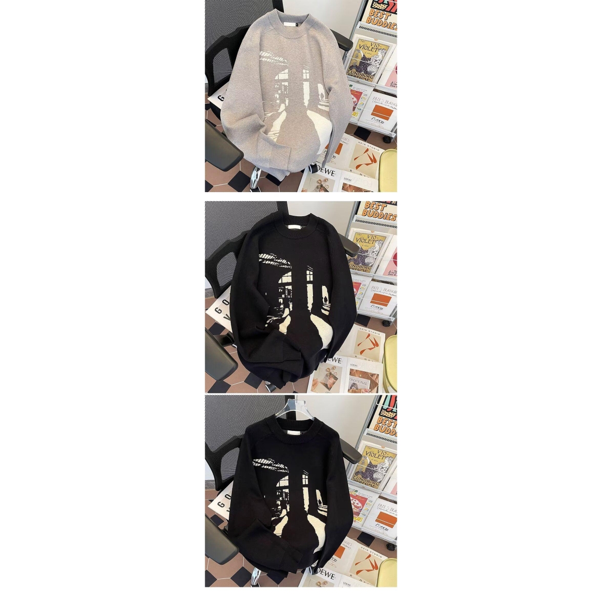 1506/MM60301/P52圆领毛衣针织衫男潮牌帅气秋冬季打底衫上衣1,男装T恤,星座1506-1