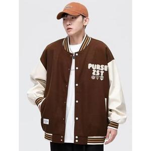 1506-1/JB011/P45春秋季撞色棒球服男装外套图片