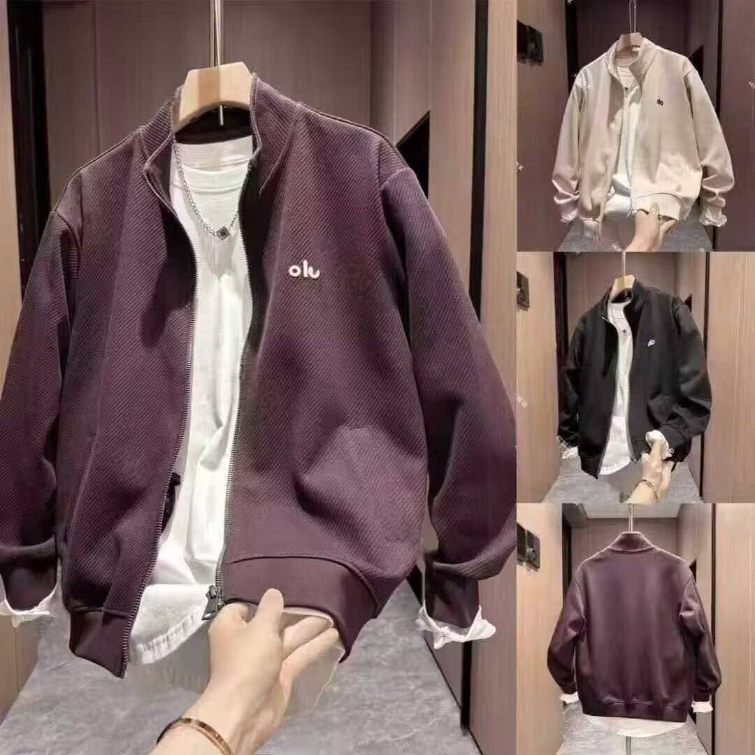 1506-1/JA041/P46廓形裁剪CD刺绣尼龙拼接运动夹克外套图片