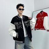 1506-1/JJ6561/P73春秋复古夹克男棒球服外套潮牌高街小众ins潮，男装夹克，星座1506-1
