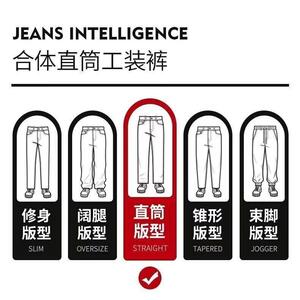 1506-1/KK7971/P38春秋季大口袋工装裤男士百搭宽松直筒图片