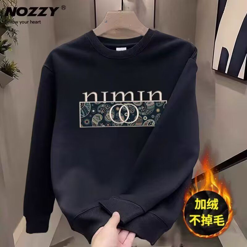 1506-1/WHT11181/P37个性印花字母卫衣男装潮流新款时尚修身图片