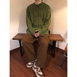 1506/M31971/P59日系麻花长袖毛衣男女款加厚宽松圆领线衣内搭1，男装针织衫/毛衣，星座1506-1