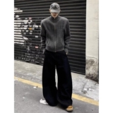 1506-1/MM58061/P70秋冬厚实百搭软糯简约实穿松弛感拉链毛衣男，男装针织衫/毛衣，星座1506-1
