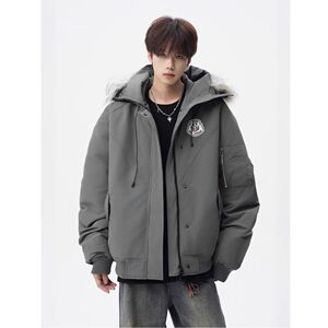 1506/Q86160/P94潮牌连帽毛领派克棉服男百搭情侣棉衣宽松外套1图片