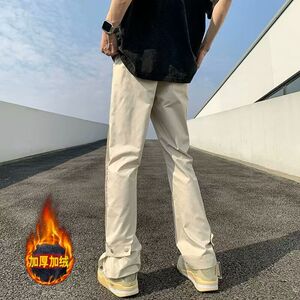 1506/KRK481/P43美式防水冲锋裤男新款高级感痞帅拉链登山裤1图片