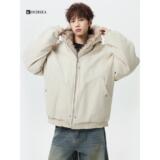 1506/M99251/P89美式复古短款连帽毛领棉服派克服棉衣外套1，男装棉衣，星座1506-1