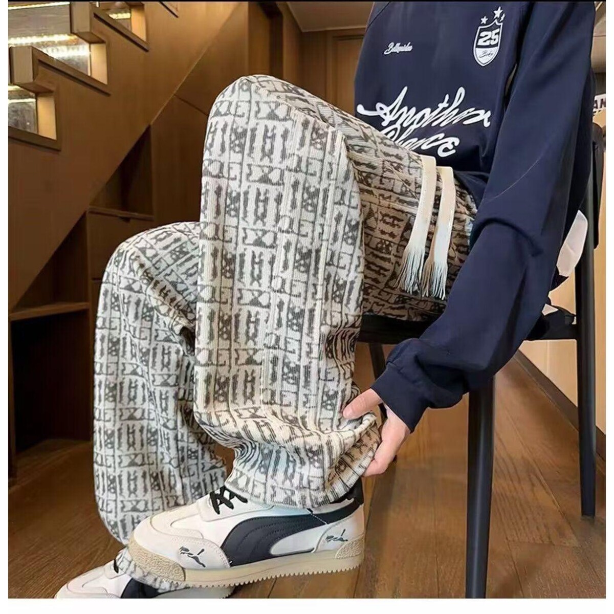 1506/KK1571/P32新款宽松休闲裤男韩版潮流百搭裤子2,男装休闲裤,星座1506-1