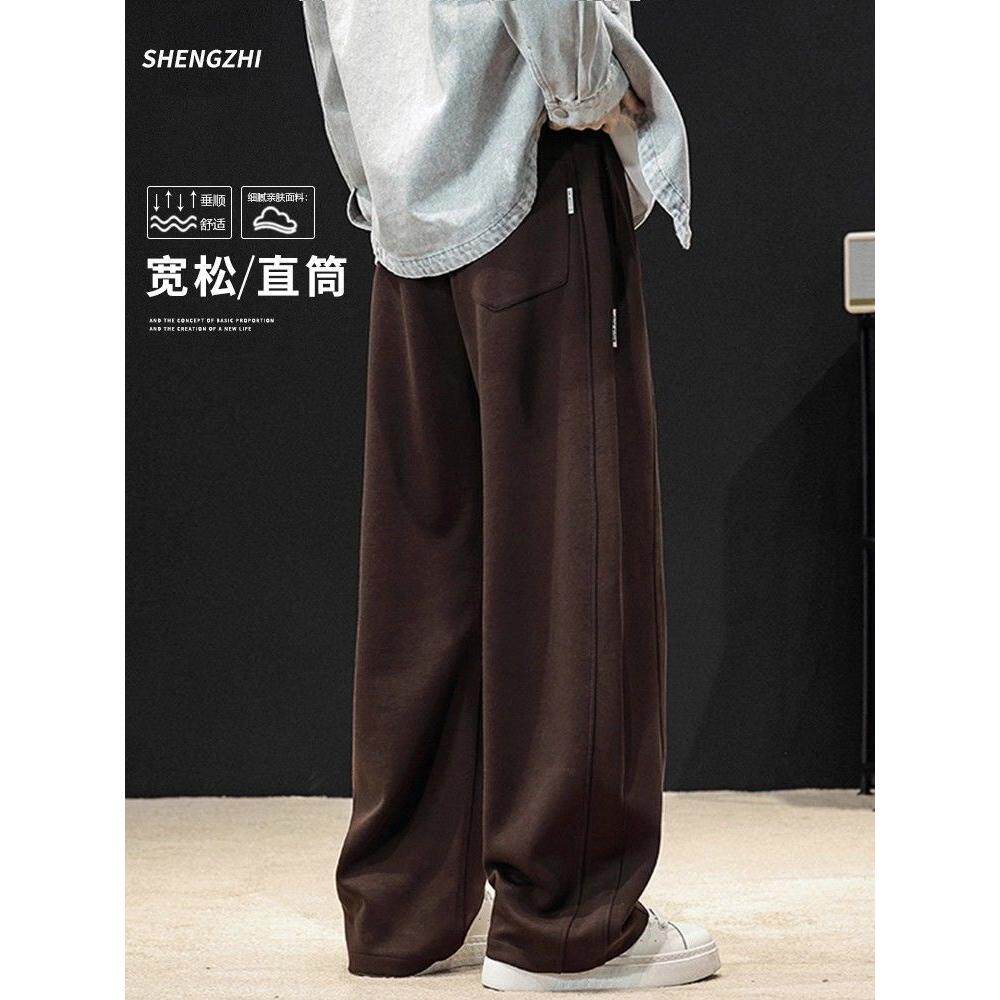 1506-1/KSK241/P39弯刀裤男生夏季裤子休闲裤宽松阔腿裤图片