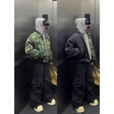 1506/MS50181/P100两面穿迷彩棉服男女冬季加厚短款棉衣外套2，男装棉衣，星座1506-1