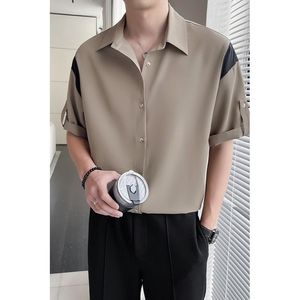 1506-1/CFCA6271/P40夏季薄款帅气短袖衬衫男士图片