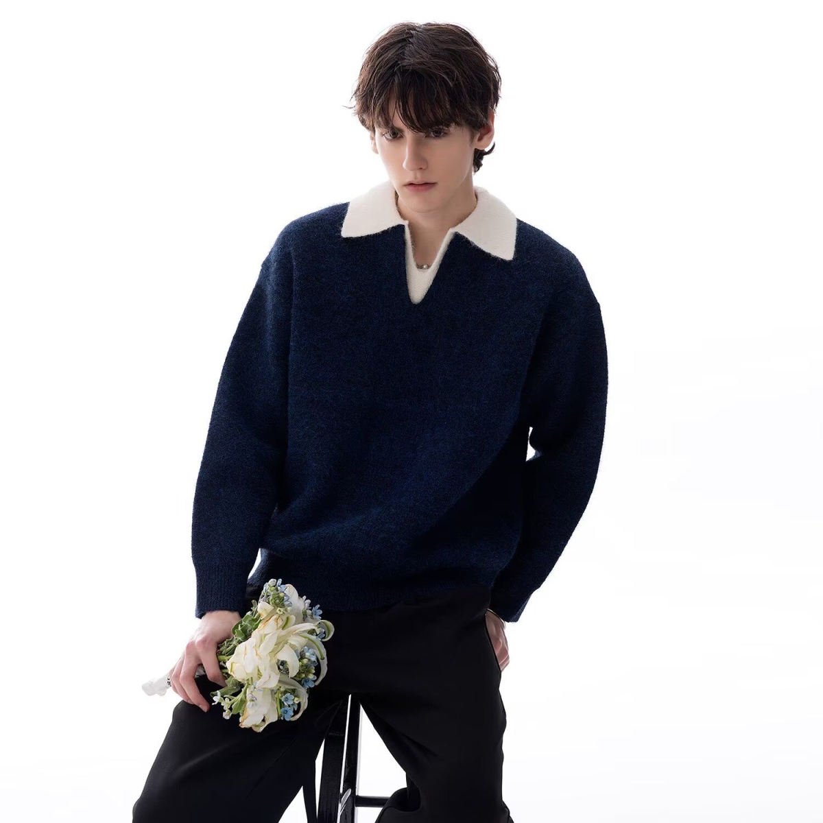 1506/MM51401/P54秋冬新款开衫毛衣美式复古休闲V领针织衫男2，男装针织衫/毛衣，星座1506-1