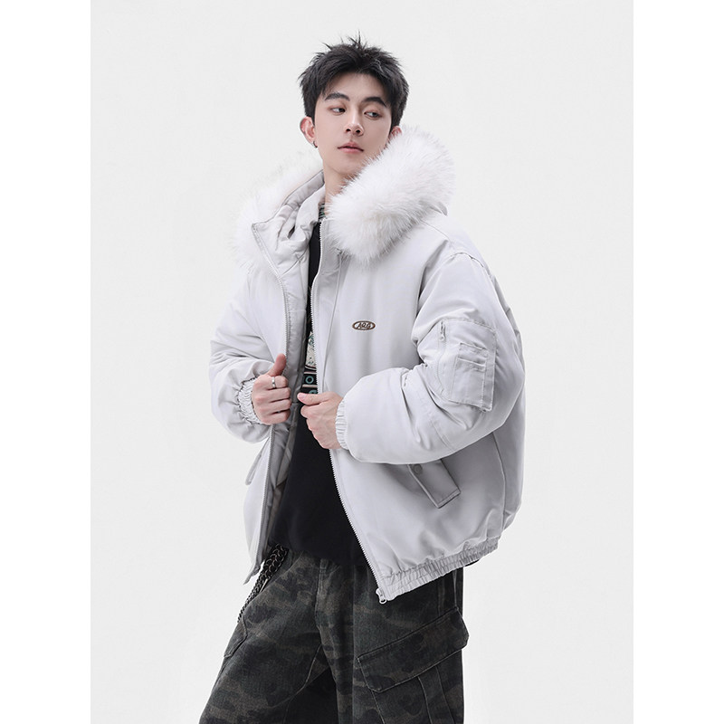 1506-1/M6010/P90冬季新款毛领棉服男女休闲韩版宽松高级感棉衣2，男装棉衣，星座1506-1