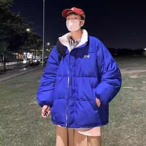 1506/M2121/P72冬季加绒加厚面包服新款潮流简约棉衣外套2图片
