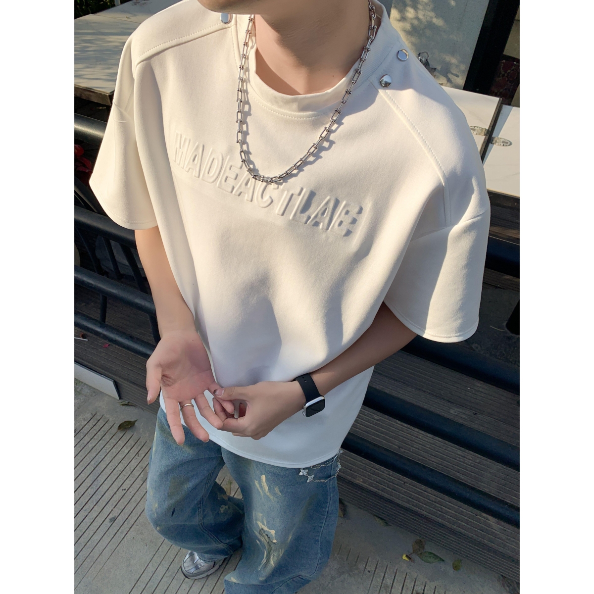 1506-1/TW2271/P43高质量夏季260克短袖T恤1，男装T恤，星座1506-1