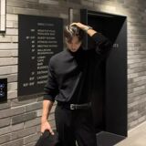 1506/M5211/P47高端大气男士毛衣半高领弹力针织打底衫1，男装T恤，星座1506-1