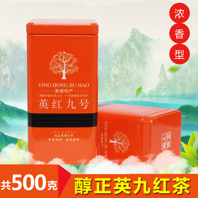 正品罐装500克广东9号特级红茶