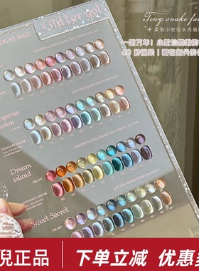 rouni柔倪40色小蛇仙水光猫眼指甲油胶2025新款网红显白美甲专用