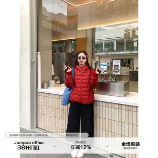 草莓跳 复古赫本风八分毛呢休闲裤女冬季高腰显瘦直筒百搭裤子