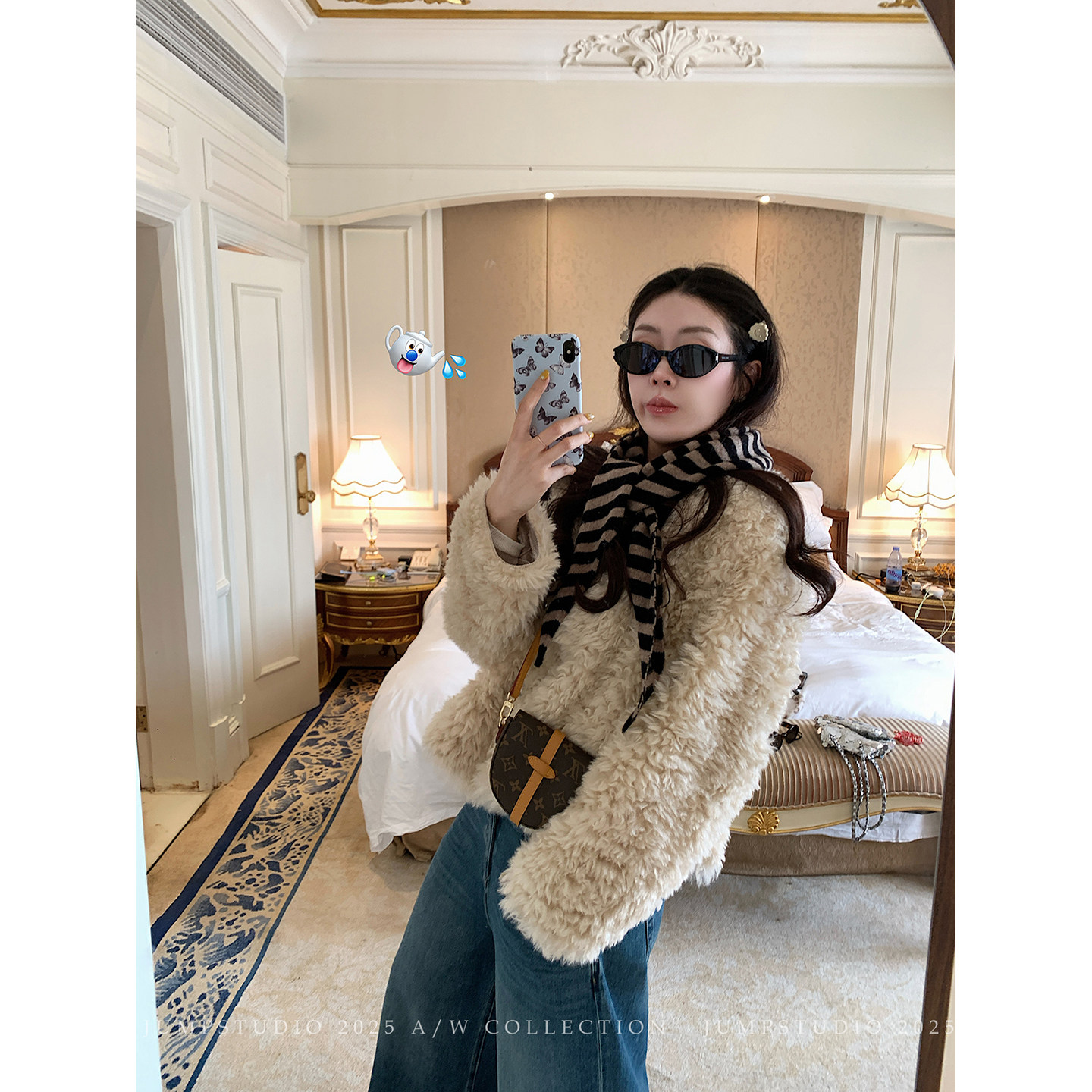 草莓跳 全羊毛条纹保暖围巾女秋季复古百搭三角巾多功能披肩头巾,服饰配件/皮带/帽子/围巾,围巾/丝巾/披肩,淘宝优惠券,粉丝福利购,淘宝优惠卷