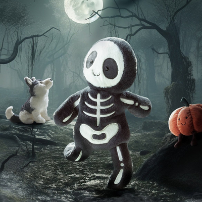 英国jellycat万圣节骷髅毛绒公仔  Skeleton Bob鲍勃安抚玩偶正品