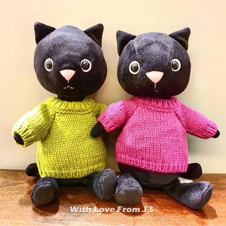 英国针织衫猫咪jellycat陪伴公仔