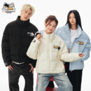 BIPOLAR星星小猫魔术贴羽绒服美式 立领宽松上衣男女保暖外套情侣