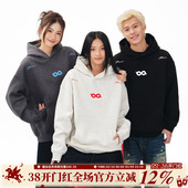 打底帽衫 BIPOLAR立体断开字绣花连帽卫衣美式 休闲圆领秋冬基础款