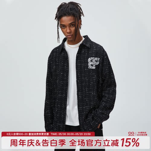 BIPOLAR法式小香风外套格子衬衫