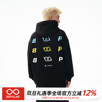 BIPOLAR不规则哈苏线运动卫衣